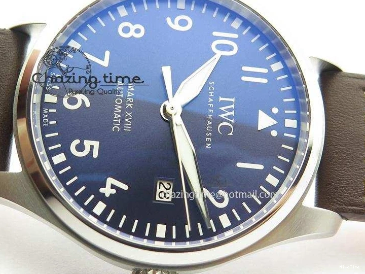 MIROTIME 0403 Mark XVIII Le Petit Prince IW327004 SS Mk Maker Best Edition Blue Dial On Brown Leather Strap A TimelessDesign 7296